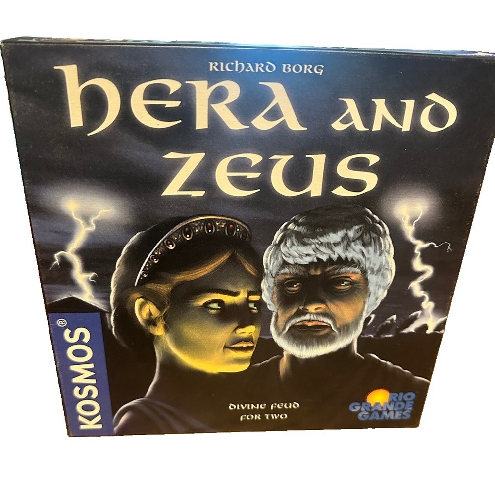 Hera and Zeus Board Game Rio Grande Games KOSMOS Richard Borg 2000 Complete